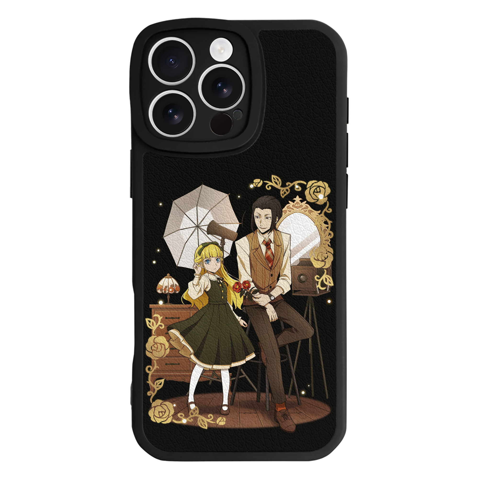 （画像用） 文豪ストレイドッグス Bungo Stray Dogs 【iPhone 16シリーズ対応】シリコンスマホケース（レザー調） 材質：シリコン